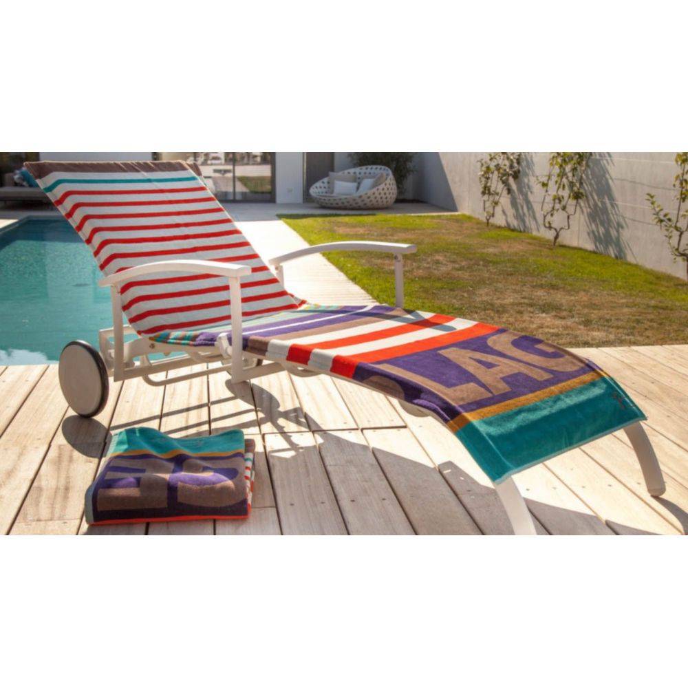 Proloisirs - Housse universelle bain de soleil en coton Grand Plage - Image 2
