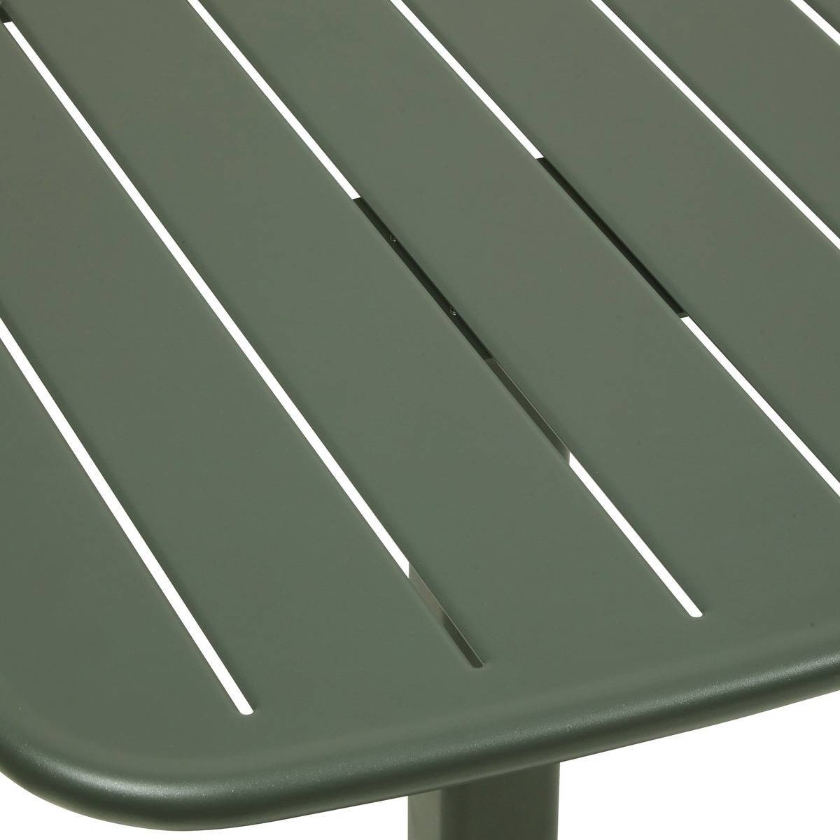 Hesperide - Table de jardin 2 places Alegoria 70x70cm vert laurier Hespéride - Image 3