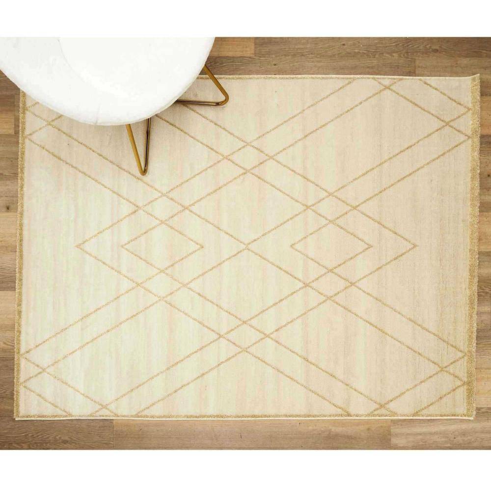 The Home Deco Factory - Tapis en polypropylène fil métallisé Londres 150 x 200 cm - Image 2