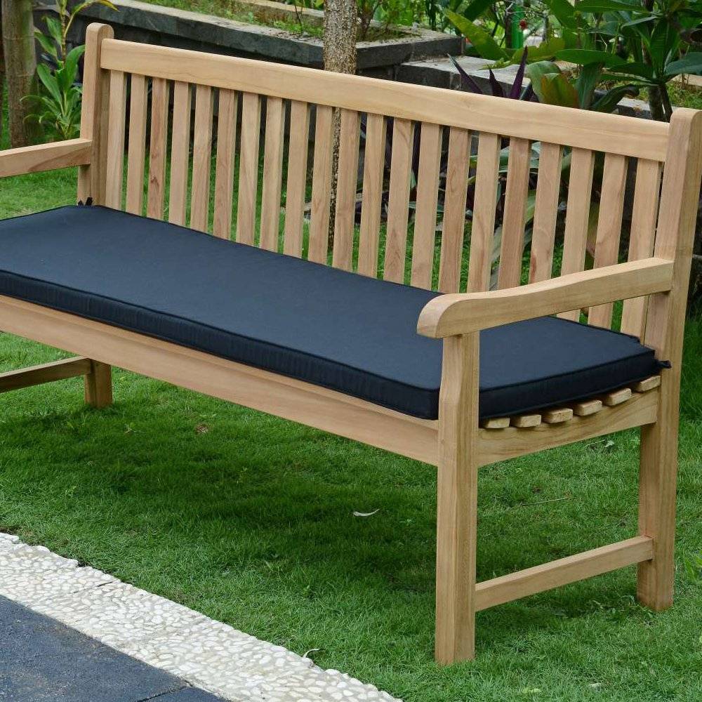 Coussin Noir pour banc 180 cm - TECK'Attitude - Image 3