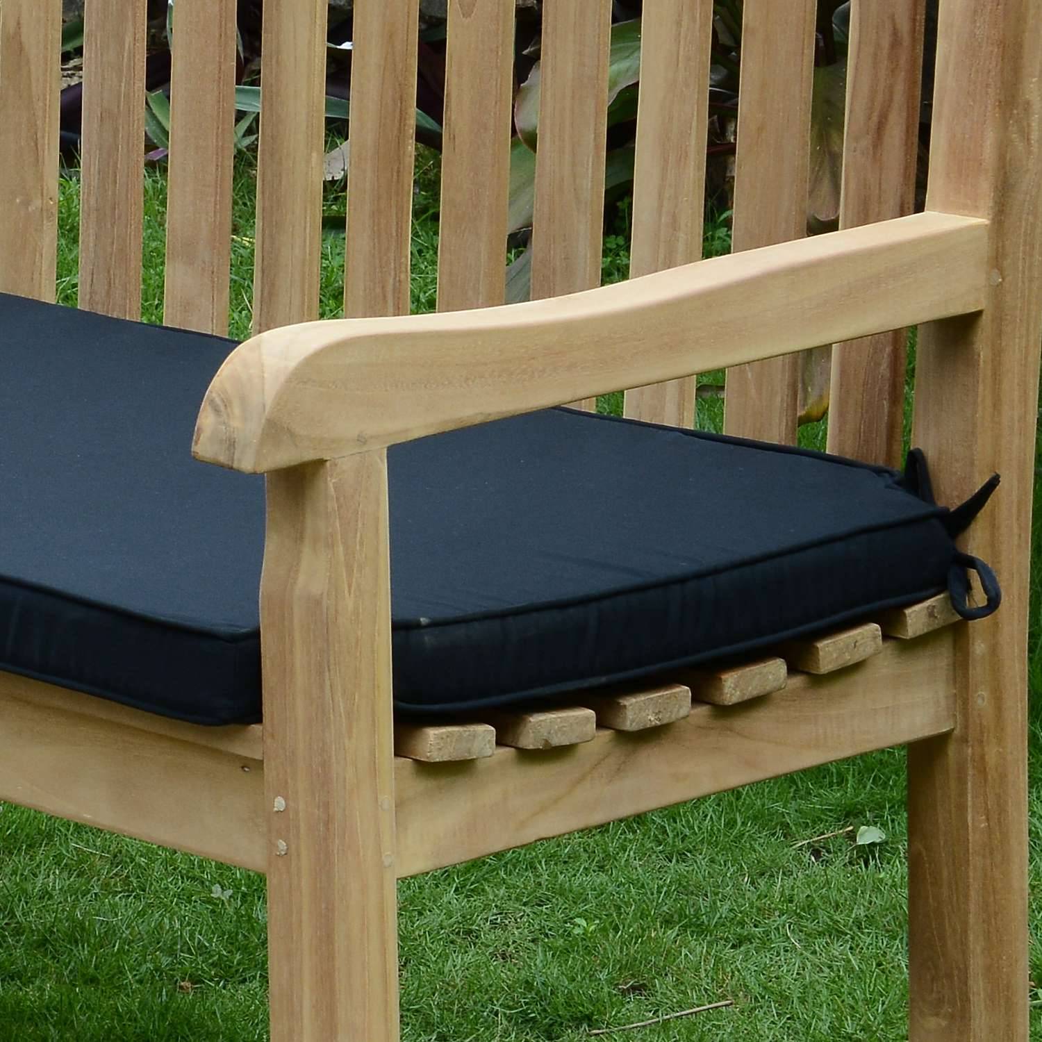 Coussin Noir pour banc 180 cm - TECK'Attitude - Image 4