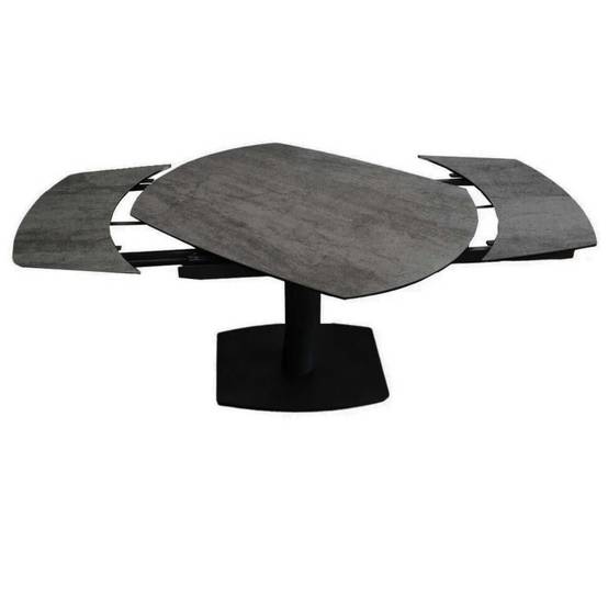 Table de Repas Allongeable Céramique Gris Anthracite - PIKAM - Image 3