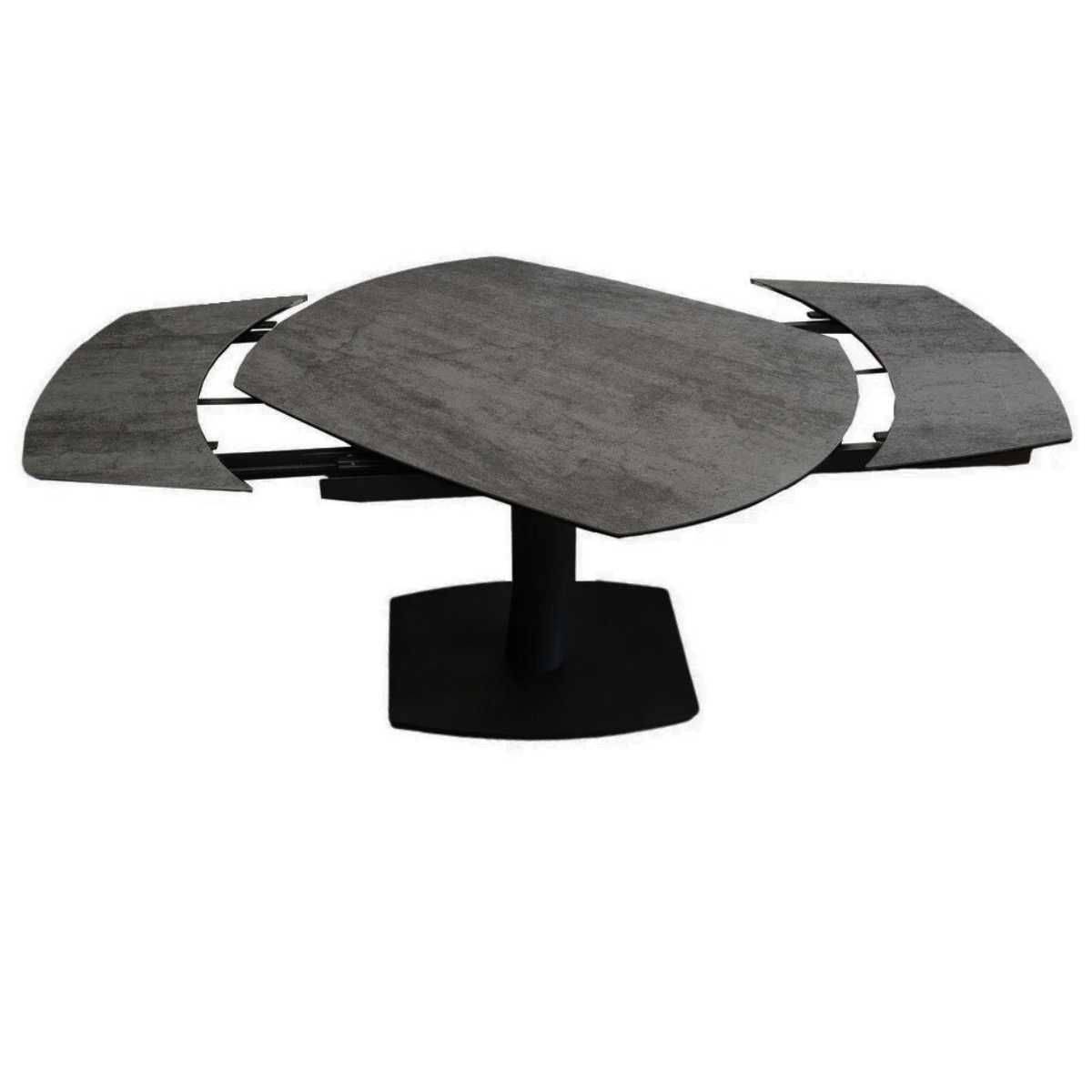 Table de Repas Allongeable Céramique Gris Anthracite - PIKAM - Image 3