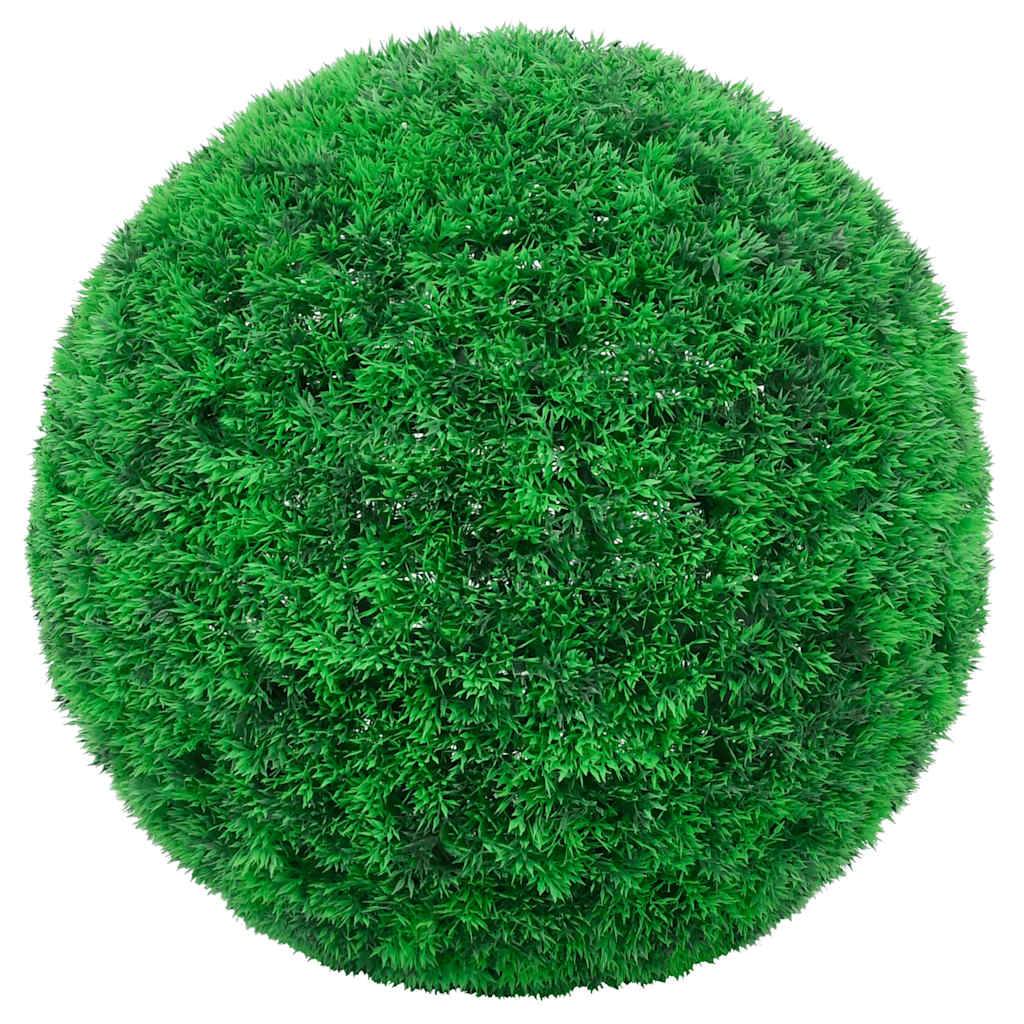 Boules de buis artificielles polyéthylène vert 35 x 35 x 35 cm, poids:2.1kg - PANGIVO - Image 2