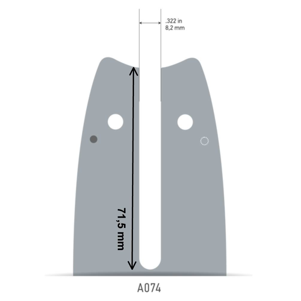 Oregon - Guide tronçonneuse 35 cm, pas .325", jauge 1,1mm, 59 maillons Speed cut™ - OREGON 144TXLNA074 - Image 2