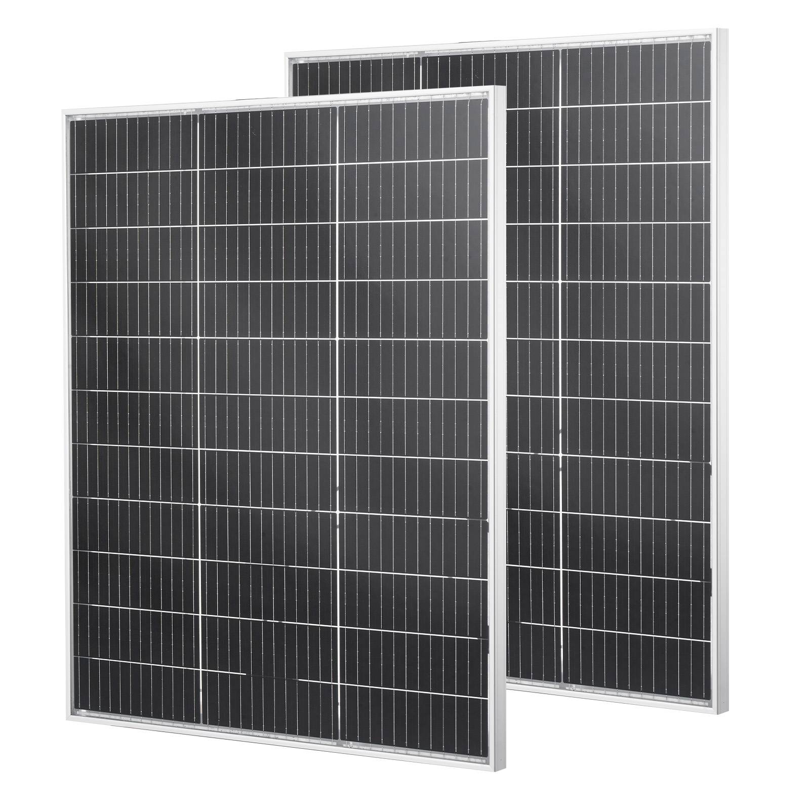 Vevor - VEVOR Panneau Solaire Monocristallin Photovoltaïque Bifacial 100 W Lot de 2 IP67 - Image 1