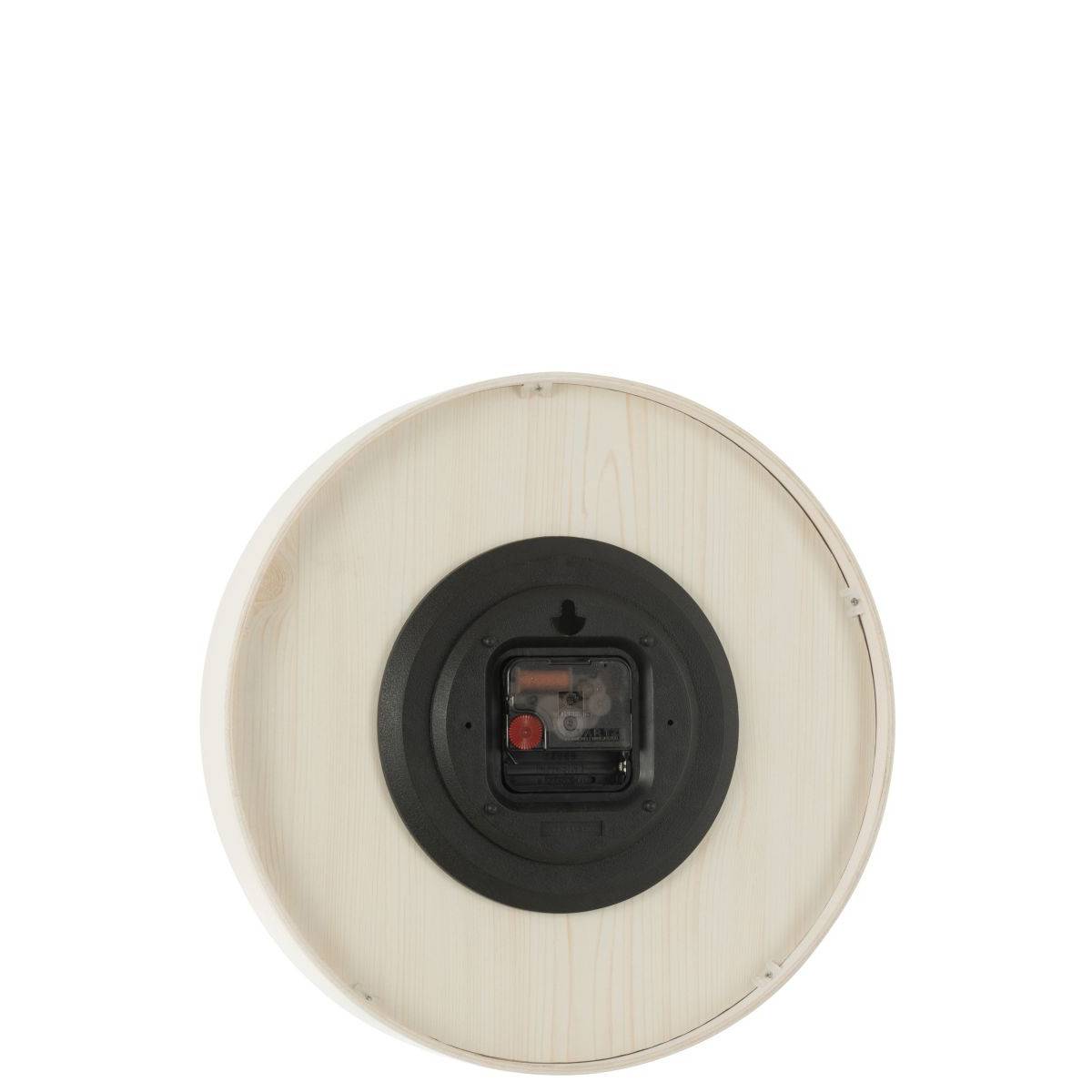 J-Line - Horloge Murale en Bois "Marion" 30cm Blanc - Image 3