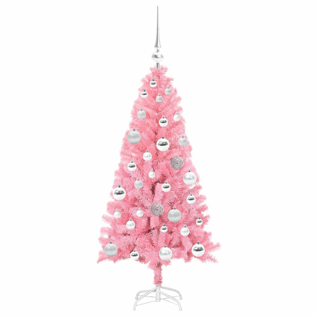 Vidaxl - Sapin de Noël Rose 120 cm PVC vidaXL 3396412 - Image 5