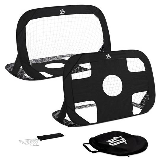 Lot de 2 buts de foot pop-up 120 x 80 cm SPEEDY GOAL WOWSY - Image 1