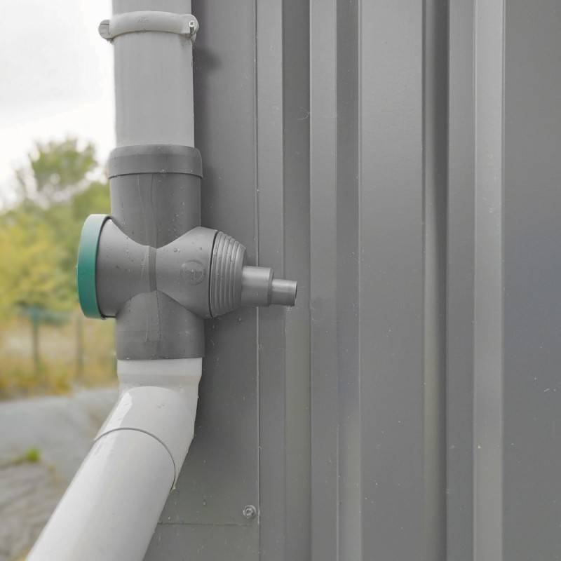 Collecteur eau de pluie de gouttières COLLECT11 gris PVC diamètre 80 ou 100mm - Image 9