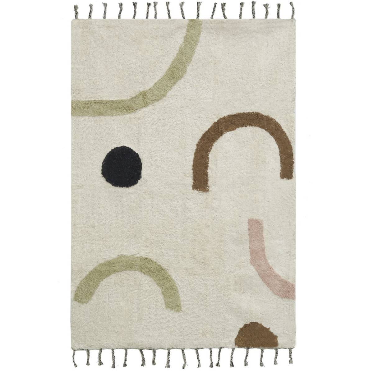 Aubry Gaspard - Tapis en coton Abstrait - Image 1