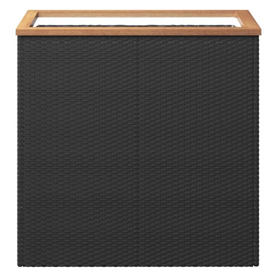 Prolenta Premium - Jardinière rotin noir 80 x 40 x 80 cm - Prolenta premium p368.8 - Image 3