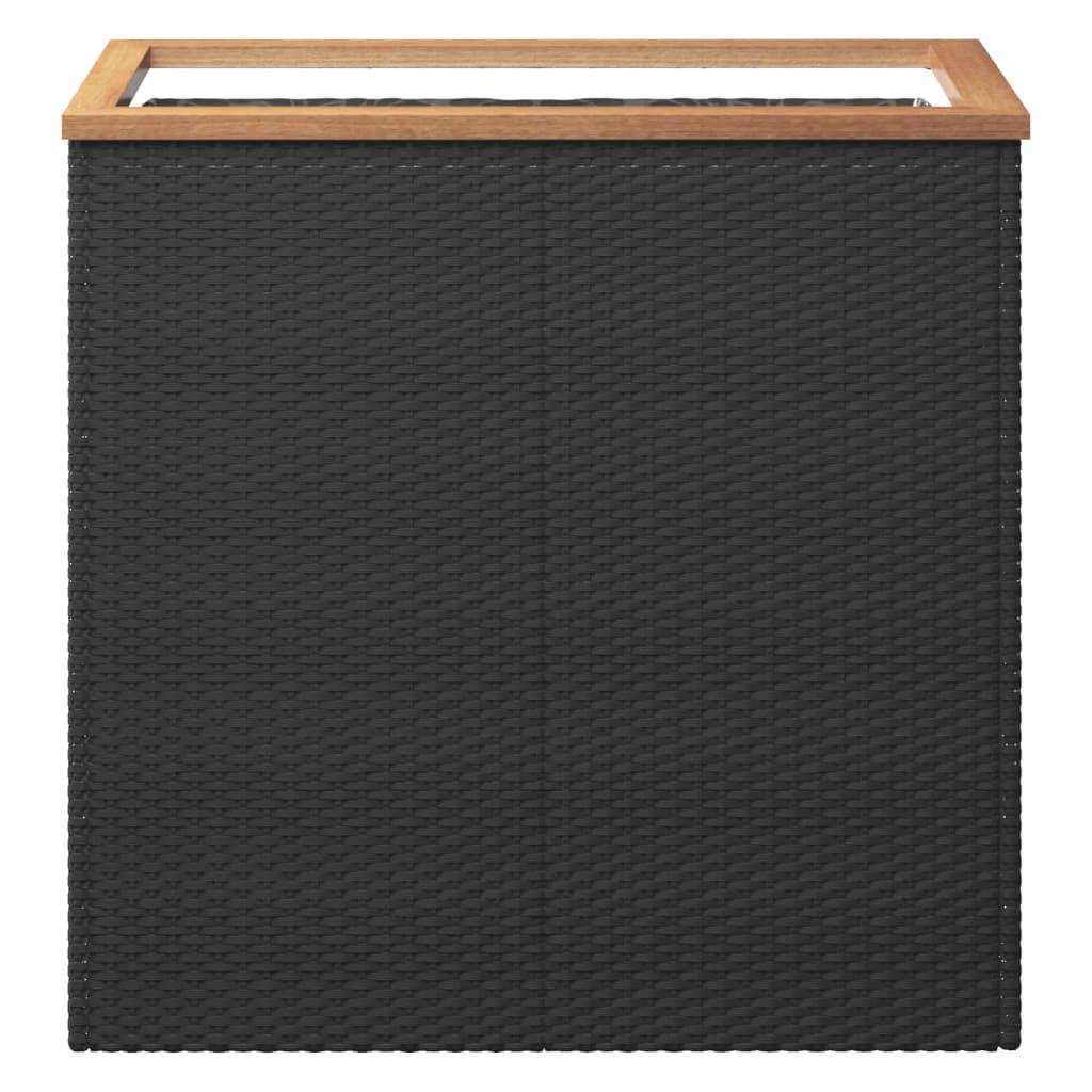Prolenta Premium - Jardinière rotin noir  80 x 40 x 80 cm  - Prolenta premium p368.8 - Image 3