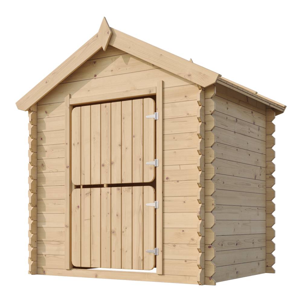 Timbela - Maison en bois pour enfants 112x146xH143 cm / 1.1 m² sans plancher - Maison de jeux pour l'extérieur - 19 mm d’épaisseur - Timbela M516-1 - Image 6