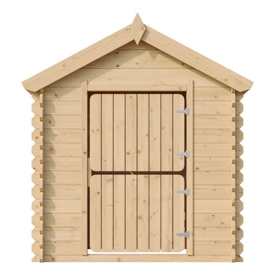 Timbela - Maison en bois pour enfants 112x146xH143 cm / 1.1 m² sans plancher - Maison de jeux pour l'extérieur - 19 mm d’épaisseur - Timbela M516-1 - Image 5
