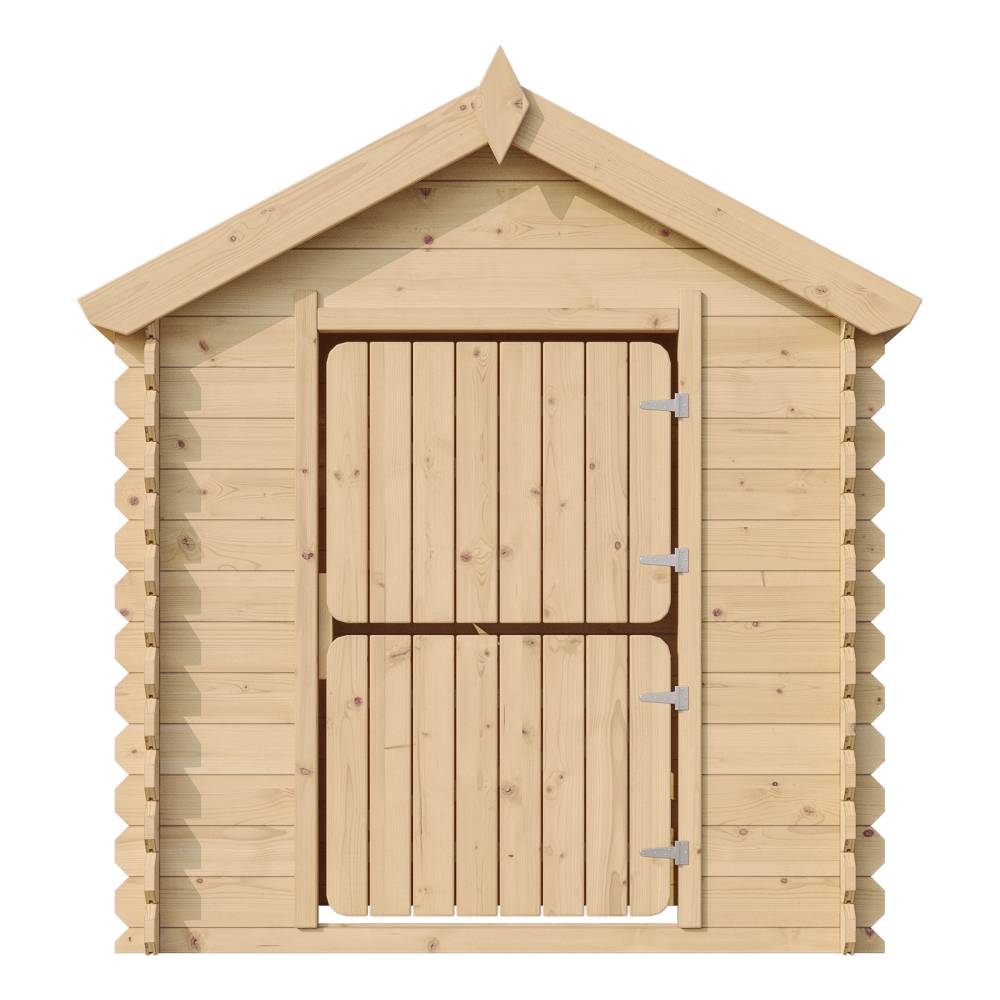 Timbela - Maison en bois pour enfants 112x146xH143 cm / 1.1 m² sans plancher - Maison de jeux pour l'extérieur - 19 mm d’épaisseur - Timbela M516-1 - Image 5