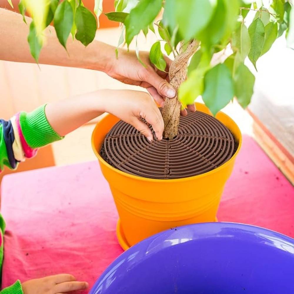 DtopbuyAge - Lot de 4 Protecteurs de Sol pour Pots Fleuris - Image 4