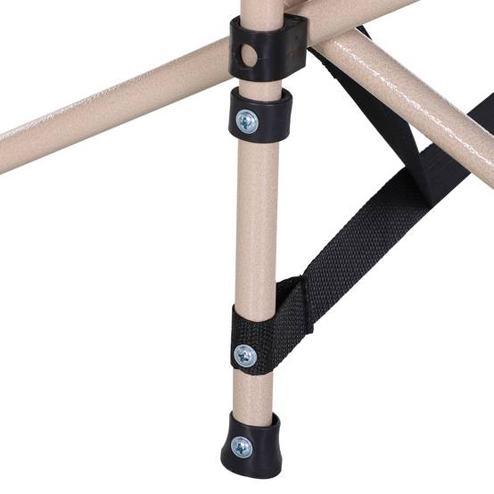 Lit de camp avec 1 poche latérale, sac de transport et cadre en acier, capacité de charge 150 kg, 190 x 68 x 52 cm, noir - Image 10