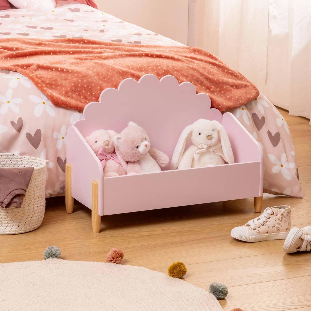 Coffre Enfant "Douceur" 61cm Rose - Image 3