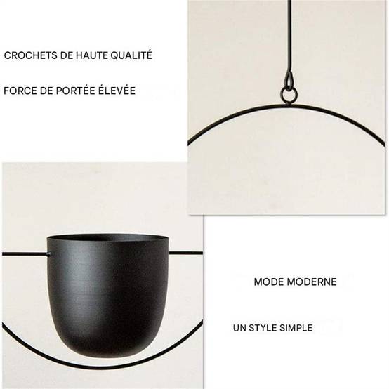 Jardinière suspendue en métal DtopbuyAge - Image 4