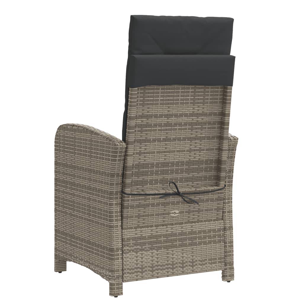 Chaise bois composite 1 places rotin gris 57 x 58,5 x 93 cm - Prolenta premium p379.4 - Image 6