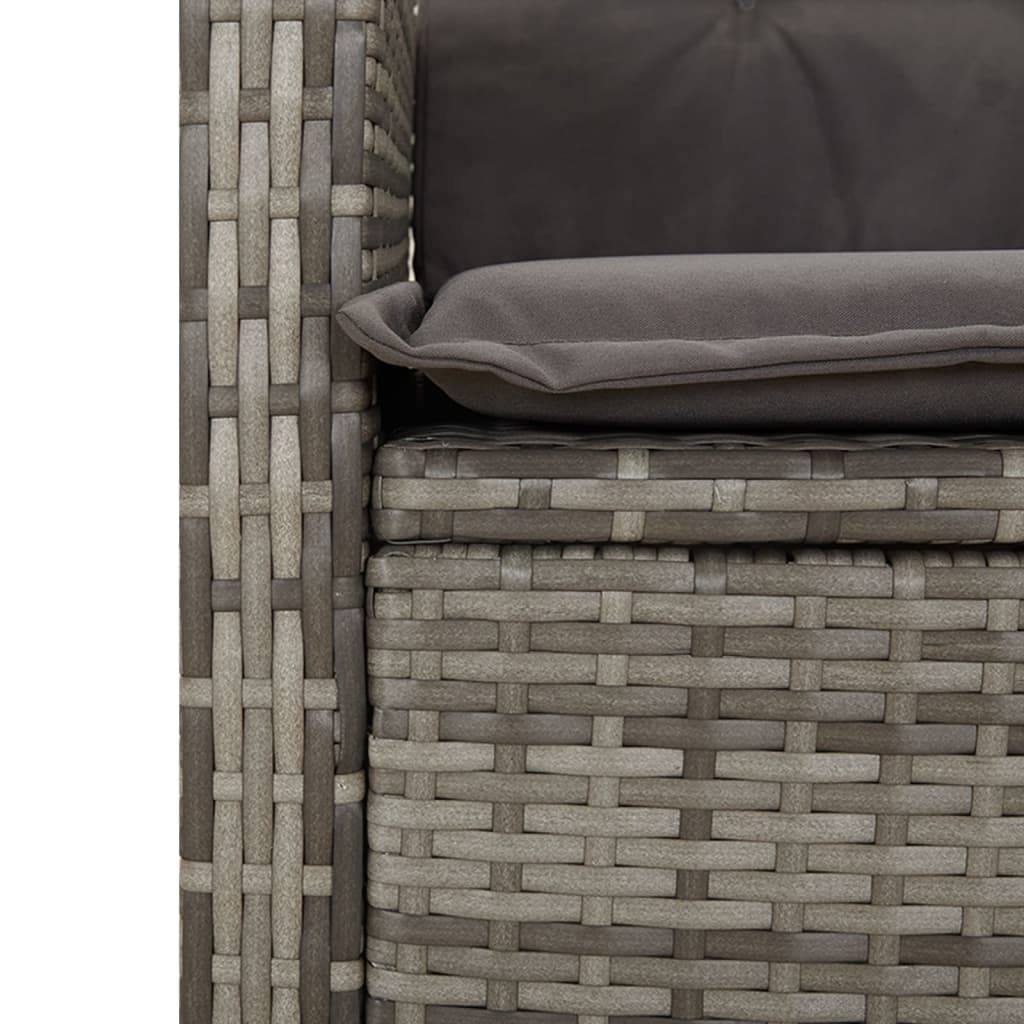 Chaise bois composite 1 places rotin gris  57 x 58,5 x 93 cm  - Prolenta premium  p379.4 - Image 9