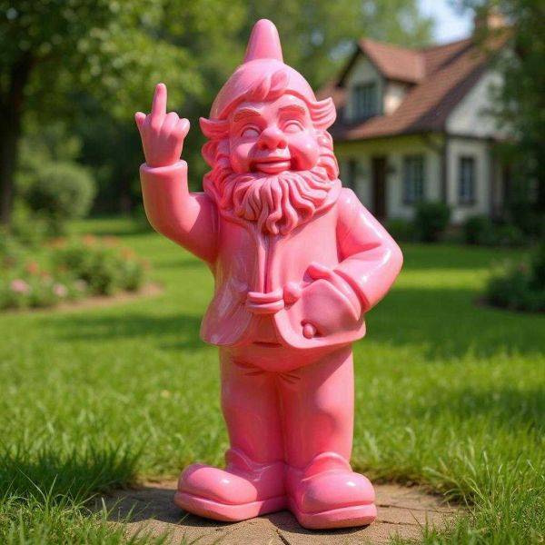 Stoobz - Nain de jardin en résine F*ck 16 x 12 x 32 cm Stoobz - Image 2
