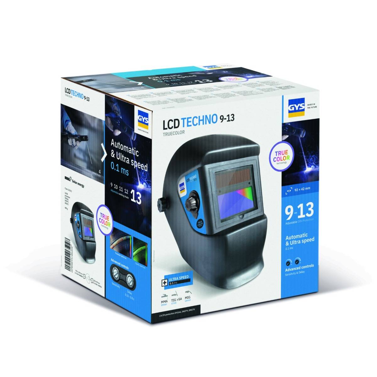 Casque de soudeur LCD 9-13 true color - GYS - 065048 - Image 8