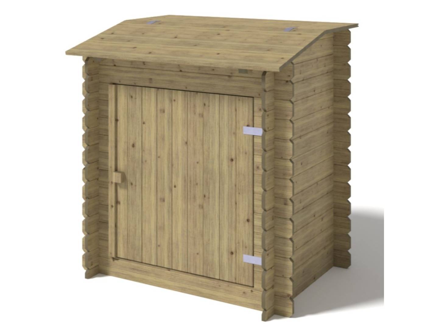 Altanka - Armoire de jardin en bois -1.2x0.89 m - H.1.26 m - imprégné - SZA6 - ALTANKA - Image 1