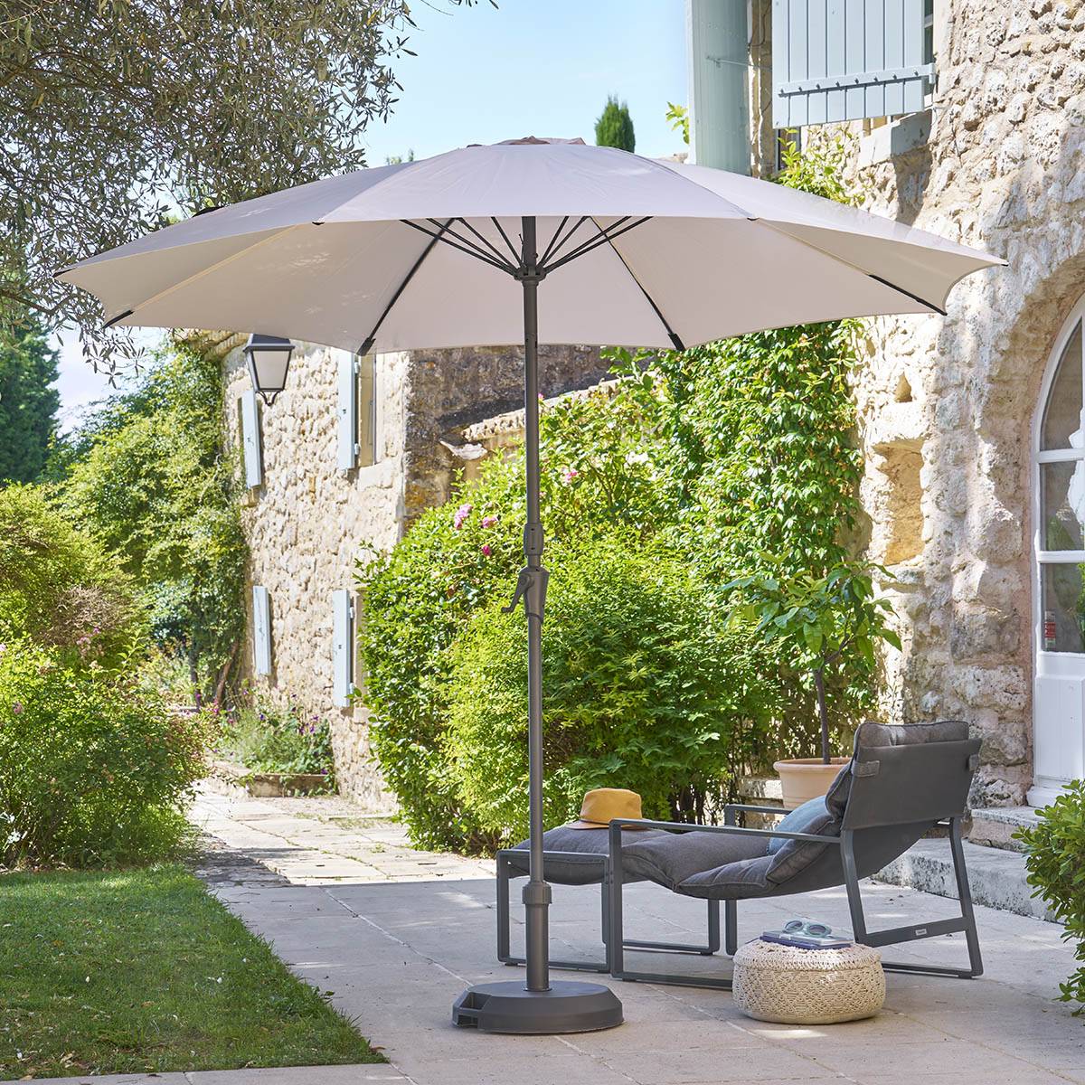 Hesperide - Parasol droit rond "Sisko" blé 2,7m Hespéride - Image 6