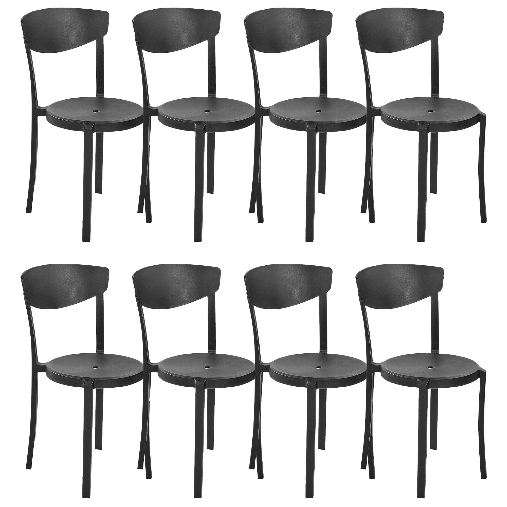 Beliani - Chaise de salle à manger Matière synthétique Noir VIESTE Beliani - Image 1