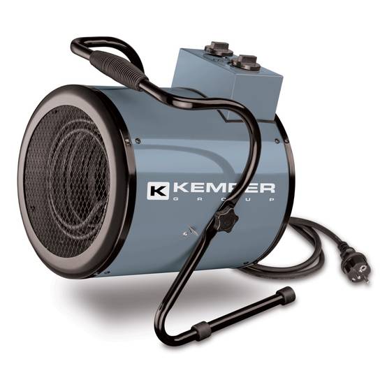Générateur Air Chaud Electrique Portable 3000W - Chauffage Soufflant Chantier Ventilation Thermostat Atelier Garage Kemper - Image 1