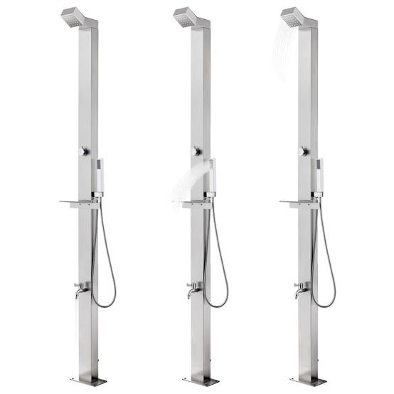 Douche d'exterieur Varmir Marron 110 X 62 X 5 cm - P87209M - Image 2