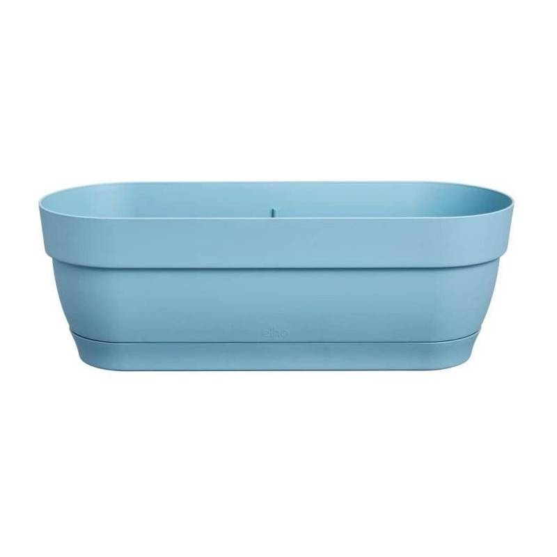 Elho - Planteur Rectangle Vibia - Plastique - Réservoir - ø70 - Jaune Miel - Image 2