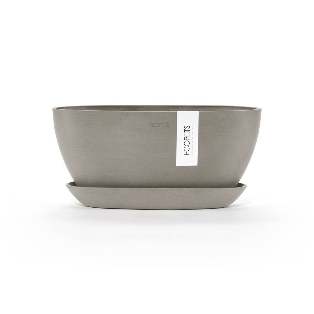 Ecopots - Soucoupe Sofia Taupe - 25,6 x 11,7 x H. 3 cm ECOPOTS