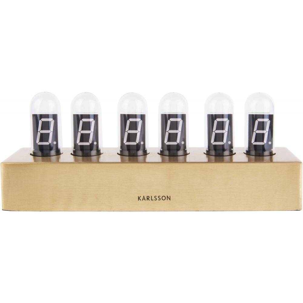 Karlsson - Horloge à poser en acier inoxydable Cathode Doré - Image 3