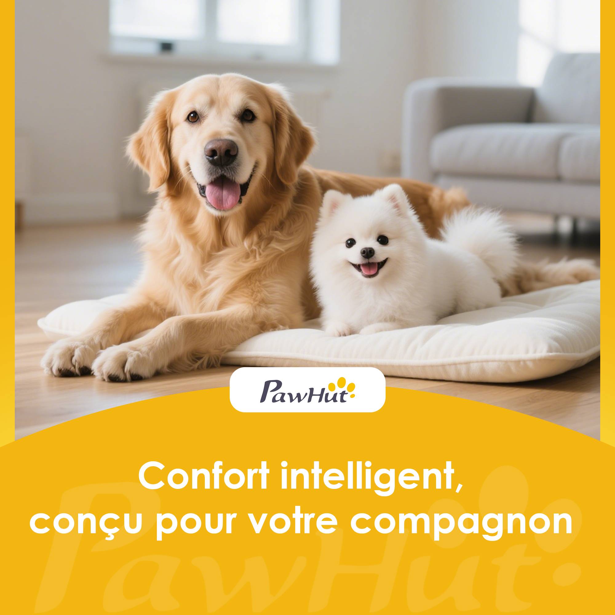 Sans Marque - Canapé pour chien chat lit pour chien surélevé, assise de tapis frais, accoudoirs, en velours doux 63 x 41 x 17 cm, vert - Image 9
