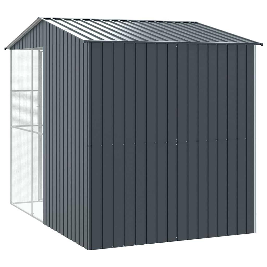 Volière Spacieuse Acier Galvanisé 215x310cm Anthracite - ComfortXL Outdoor Living - Image 5