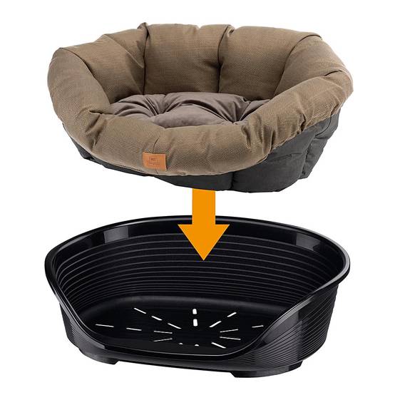 Ferplast - Ferplast Coussin pour Panier Chien et Chat SOFA' TWEED 4, Matelas Rembourré pour Lit pour Chien et Chat d'intérieur, Remplacement pour Corbeille en - Image 4