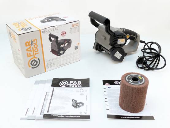 Rénovateur compact 400W brosse fibre synthétique Ø80mm FARTOOLS - Image 4