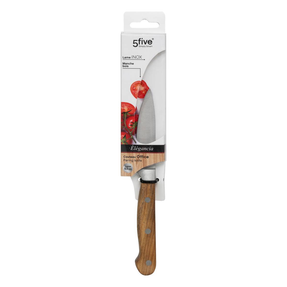 Couteau d'office acier "Elegancia" lame 9,5cm - 5five - Image 3