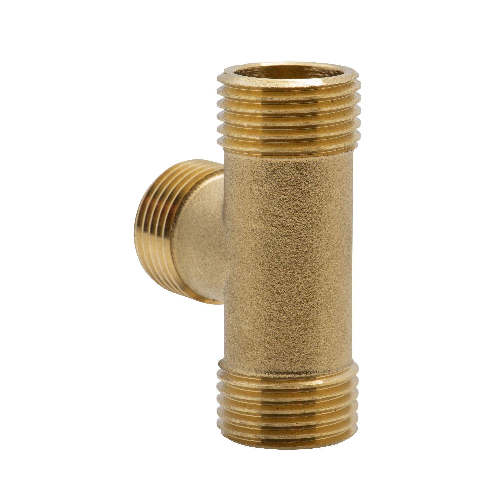 Raccord té laiton mâle - mâle 1-2 - Image 3