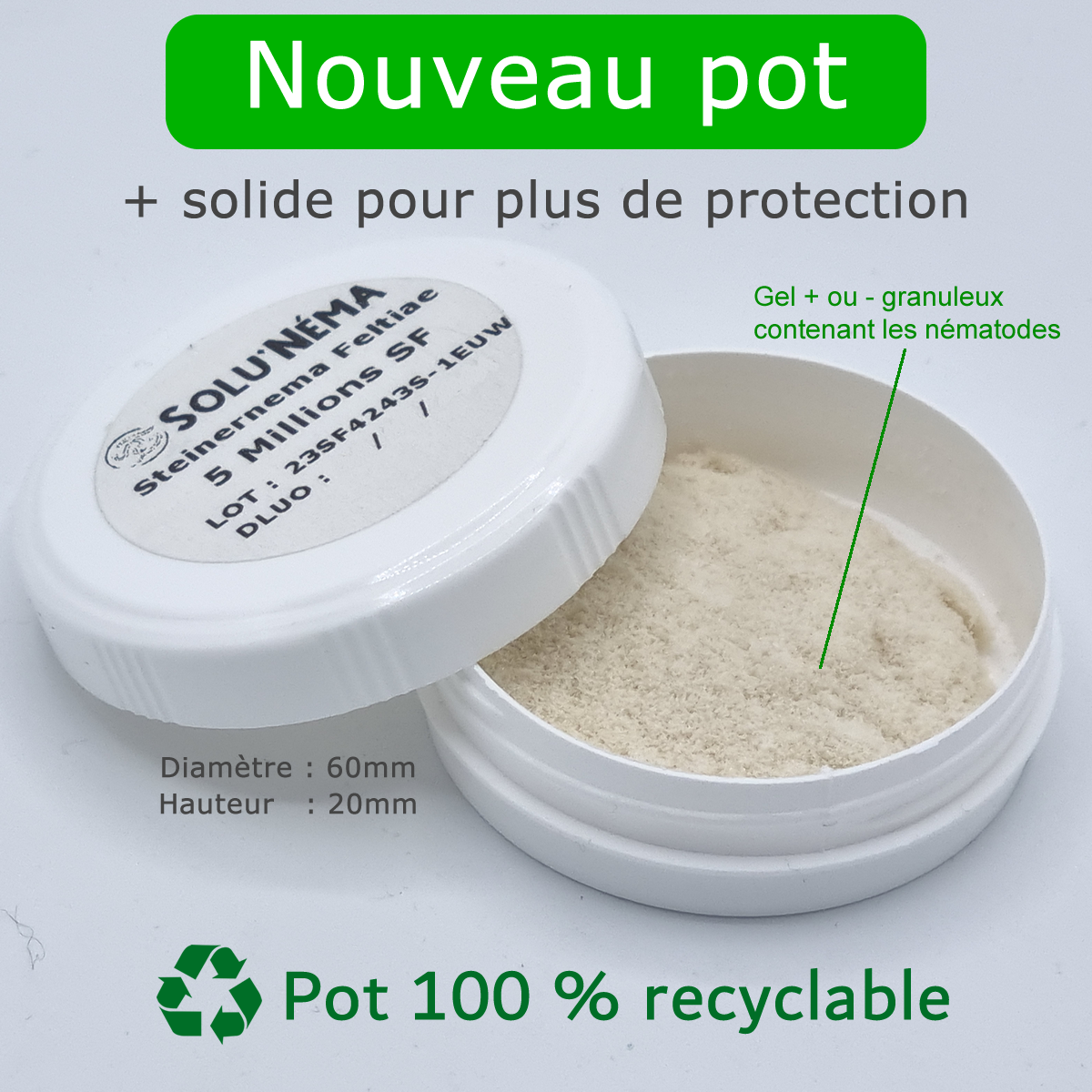 Tout pour les nuisibles - Solunéma - Thrips - Traitement à base de nématodes Steinernema Feltiae (SF) - 5 millions pour traiter 25 pots ou 10 m² - Image 2