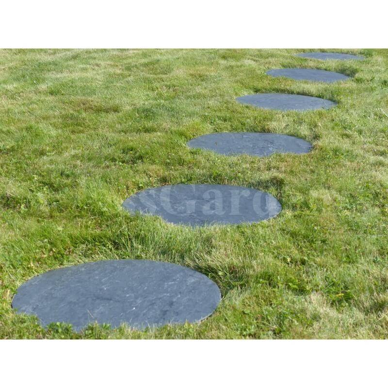Pas Japonais Ardoise Rond 60 cm - Pack de 14 pièces - Image 3