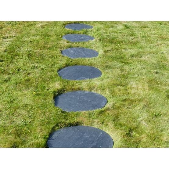 Pas Japonais Ardoise Rond 60 cm - Pack de 14 pièces - Image 6