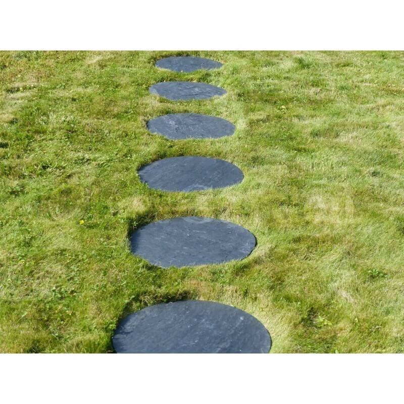 Pas Japonais Ardoise Rond 60 cm - Pack de 14 pièces - Image 6