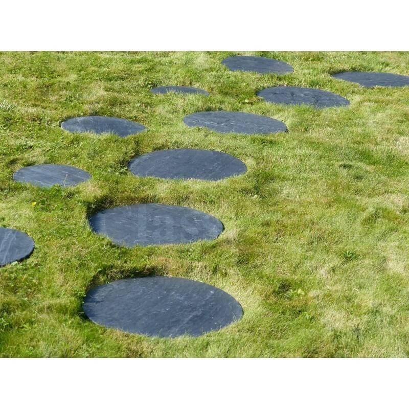 Pas Japonais Ardoise Rond 60 cm - Pack de 14 pièces - Image 5