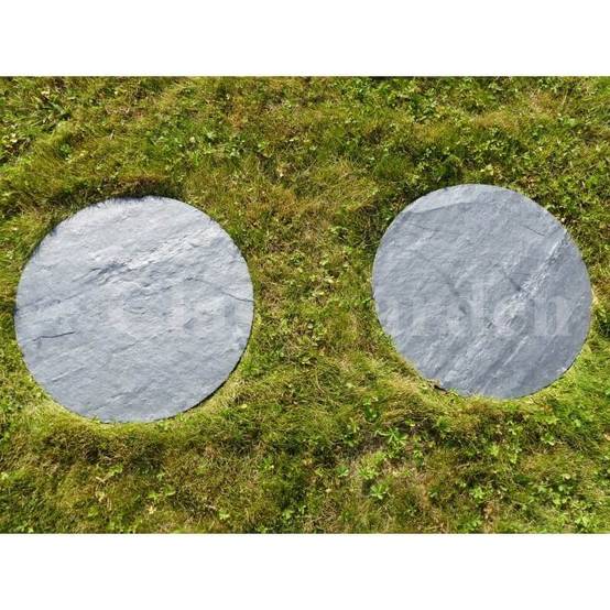 Pas Japonais Ardoise Rond 60 cm - Pack de 14 pièces - Image 4