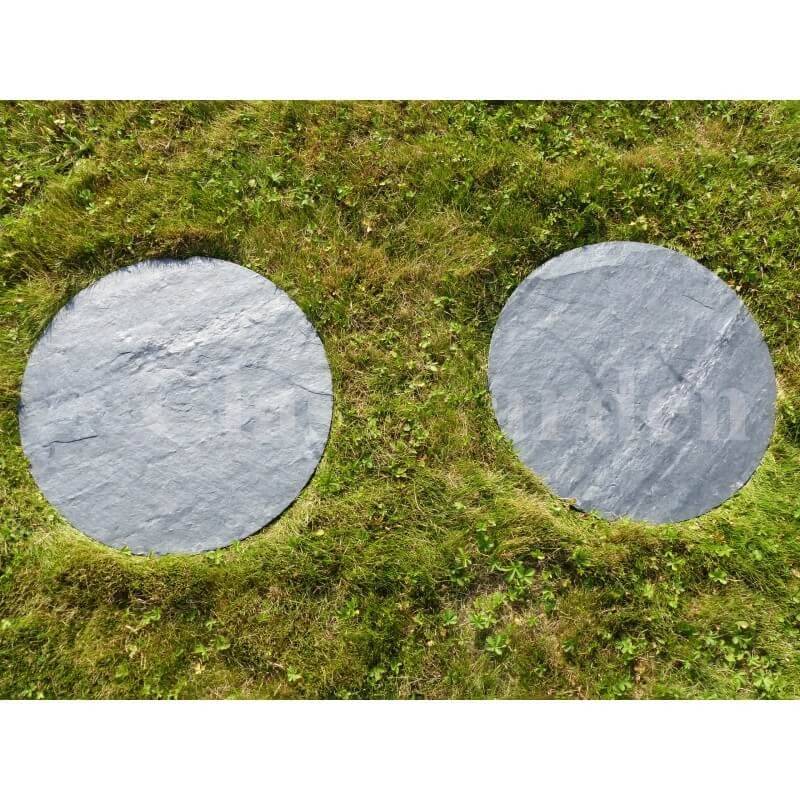 Pas Japonais Ardoise Rond 60 cm - Pack de 14 pièces - Image 4