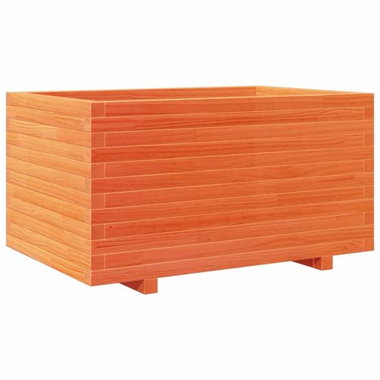 Jardinière bois de pin massif cire marron 90 x 60 x 49,5 cm - PANGIVO - Image 7